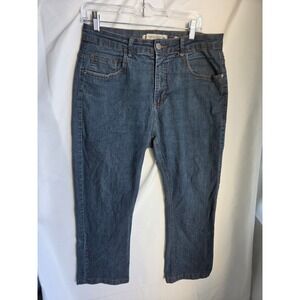 Denim Collection Slim Jeans Mens  Blue Medium Wash Slim Mid Straight